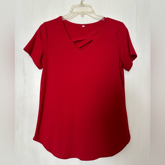 Women’s Red Blouse / Top, Size Small - Picture 1 of 8
